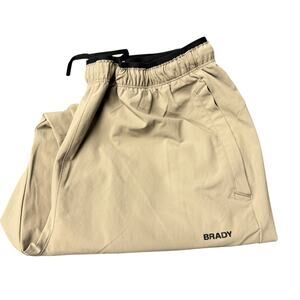 Brady Jogger Pants Mens Large Zero Weight Cordura Nylon Blend Lightweight Tan